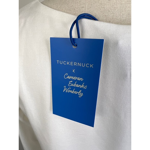 TUCKERNUCK x Cameran Eubanks Wimberly The Middleton Dress White NWT Size Small - Picture 8 of 11